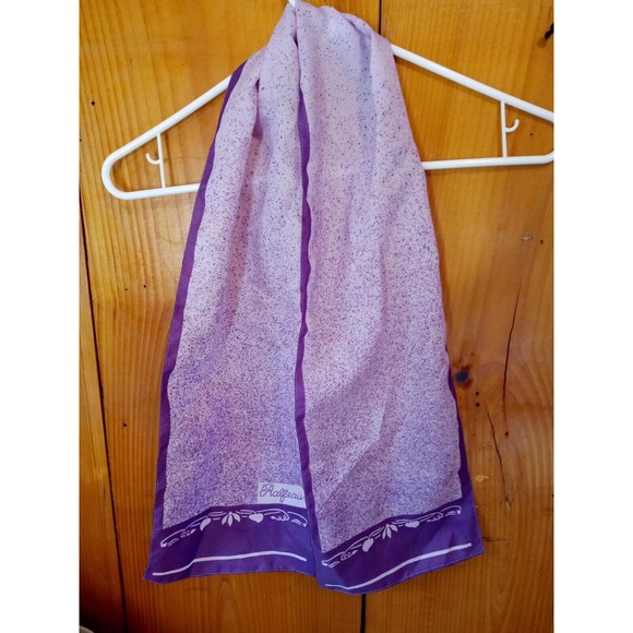 Vintage Ralfeaux Scarf - Purples Print - 24.25" x 7"‎ - Picture 3 of 4